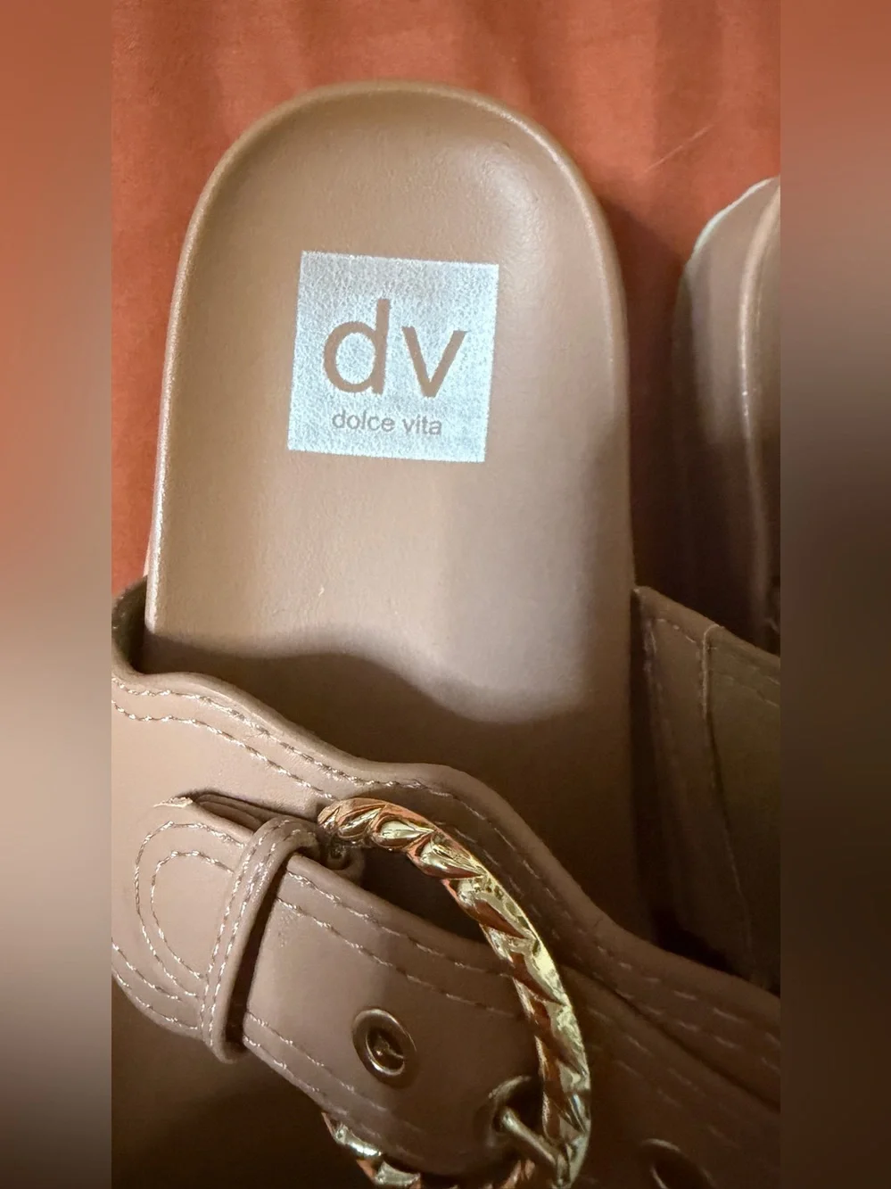 🤎 womens Dolce Vita Sheree Platform Slide Sandals – Size 7.5